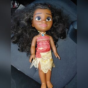 Disney Moana Doll with Red and Yellow Outfit